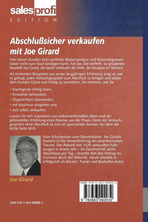 Produktbild: Abschlu&szlig;sicher verkaufen mit Joe Girard