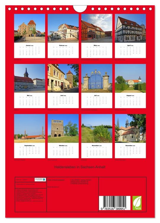 Produktbild: Haldensleben in Sachsen-Anhalt (Wandkalender 2026 DIN A4 hoch), CALVENDO Monatskalender