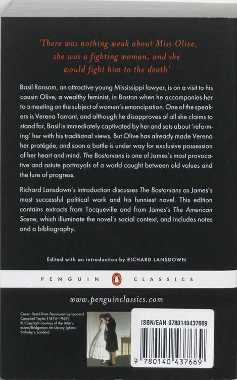Produktbild: The Bostonians