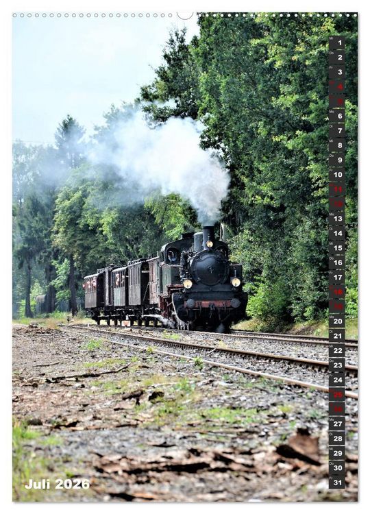 Produktbild: EISENBAHN - NOSTALGIE - 2026 (Wandkalender 2026 DIN A2 hoch), CALVENDO Monatskalender
