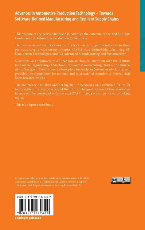 Produktbild: Advances in Automotive Production Technology &ndash; Towards Software-Defined Manufacturing and Resilient Supply Chains
