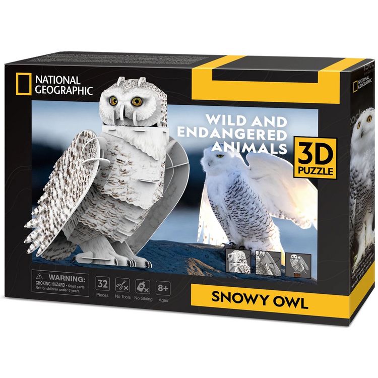 Produktbild: CUBICFUN - 3D Puzzle Schneeeule 32 Teile