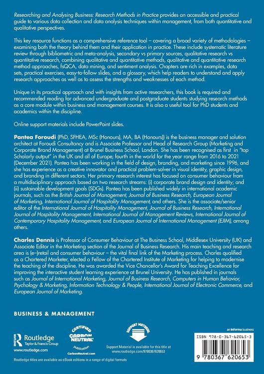 Produktbild: Researching and Analysing Business