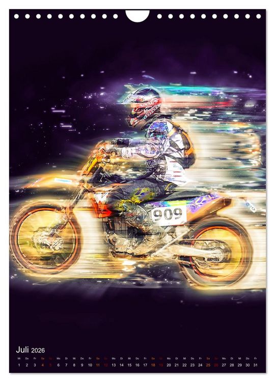 Produktbild: Motocross - einfach faszinierend (Wandkalender 2026 DIN A4 hoch), CALVENDO Monatskalender