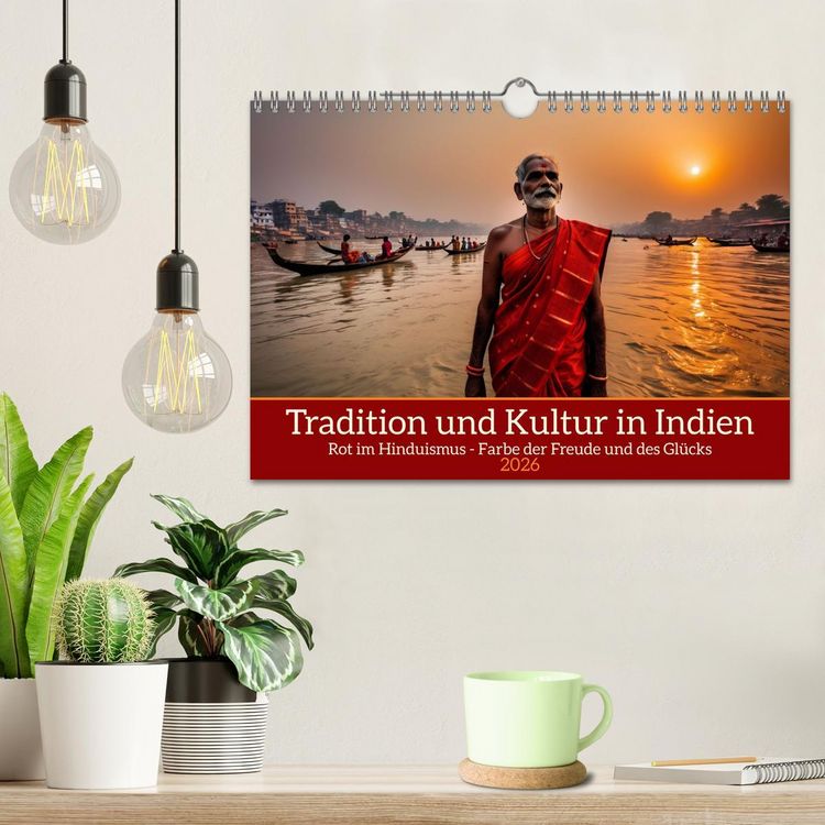 Produktbild: Tradition und Kultur in Indien (Wandkalender 2026 DIN A4 quer), CALVENDO Monatskalender