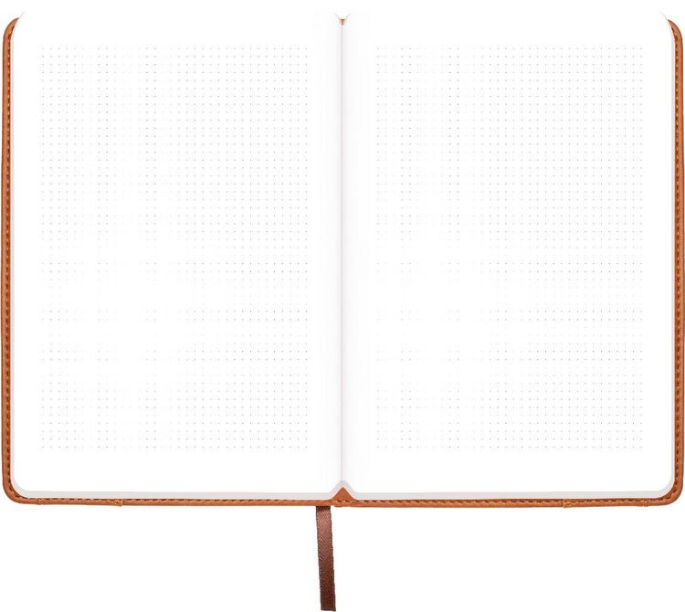 Produktbild: Tr&ouml;tsch Notizbuch mit Rei&szlig;verschluss Braun
