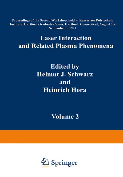 Produktbild: Laser Interaction and Related Plasma Phenomena
