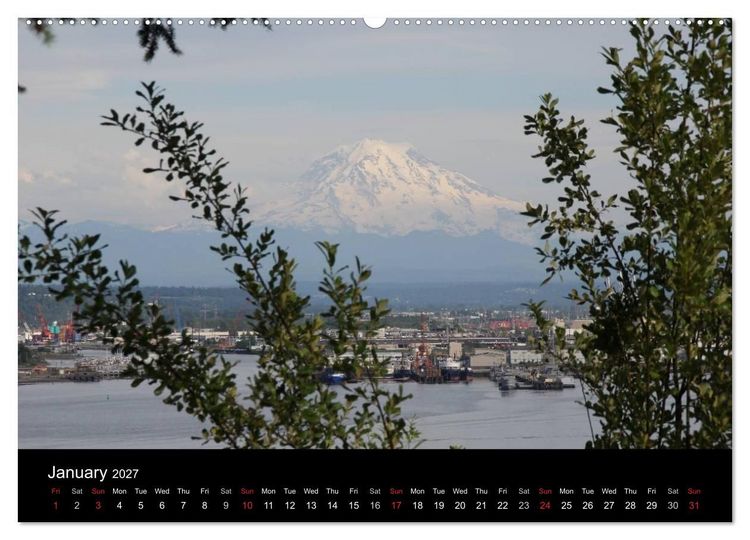 Produktbild: From Pacific to the Mountains 2027 (High Quality Premium Wall Calendar 2027 DIN A2 landscape),CALVENDO 12 Month Wall Calendar