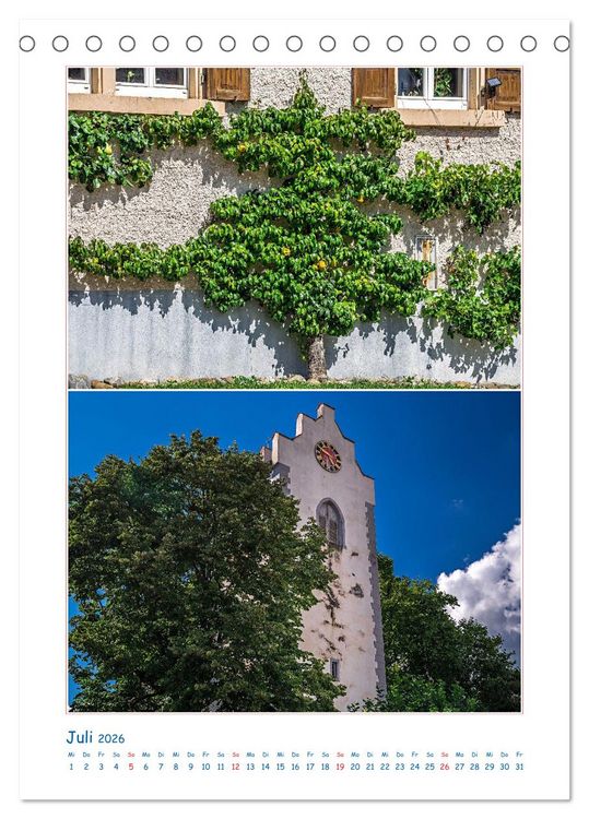 Produktbild: Hilzingen im Hegau und Teilorte (Tischkalender 2026 DIN A5 hoch), CALVENDO Monatskalender