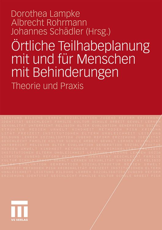 Produktbild: &Ouml;rtliche Teilhabeplanung mit und f&uuml;r Menschen mit Behinderungen