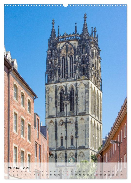 Produktbild: Historisches M&uuml;nster (hochwertiger Premium Wandkalender 2026 DIN A2 hoch), Kunstdruck in Hochglanz