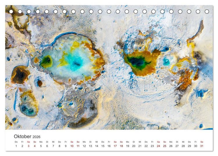 Produktbild: Yellowstone - Wie von einem anderen Stern. (Tischkalender 2026 DIN A5 quer), CALVENDO Monatskalender