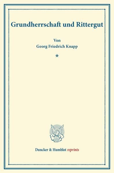 Produktbild: Grundherrschaft und Rittergut.