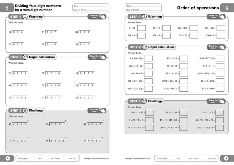 Produktbild: Letts 5-Minute Maths Mastery Age 10-11
