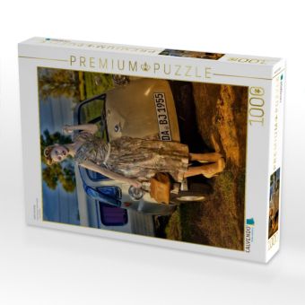 Produktbild: CALVENDO Puzzle Isetta Camping | 1000 Teile Lege-Gr&ouml;&szlig;e 64x48cm Foto-Puzzle f&uuml;r gl&uuml;ckliche Stunden