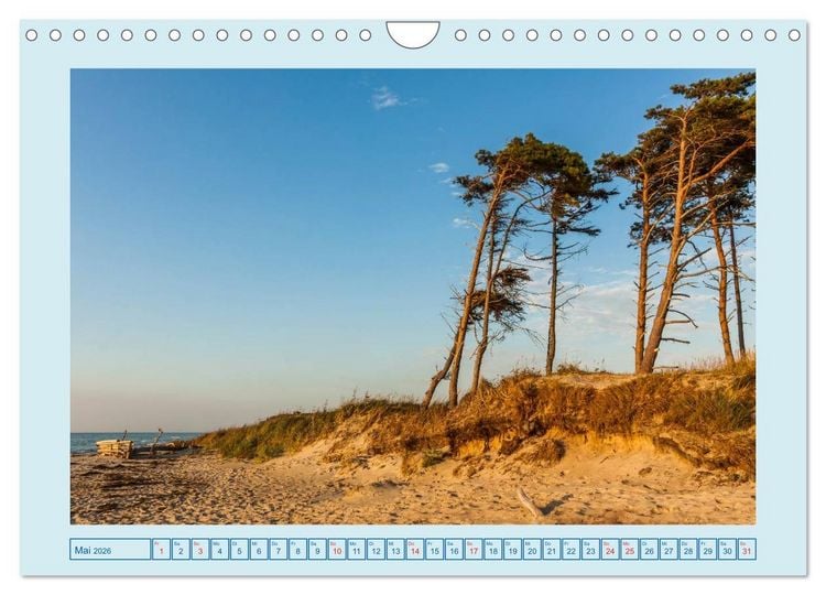 Produktbild: Fischland-Dar&szlig;-Zingst (Wandkalender 2026 DIN A4 quer), CALVENDO Monatskalender