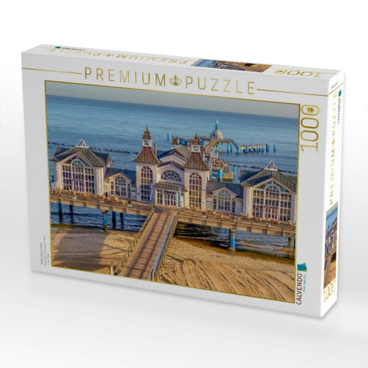 Produktbild: CALVENDO Puzzle Seebr&uuml;cke in Sellin | 1000 Teile Lege-Gr&ouml;&szlig;e 64x48cm Foto-Puzzle f&uuml;r gl&uuml;ckliche Stunden