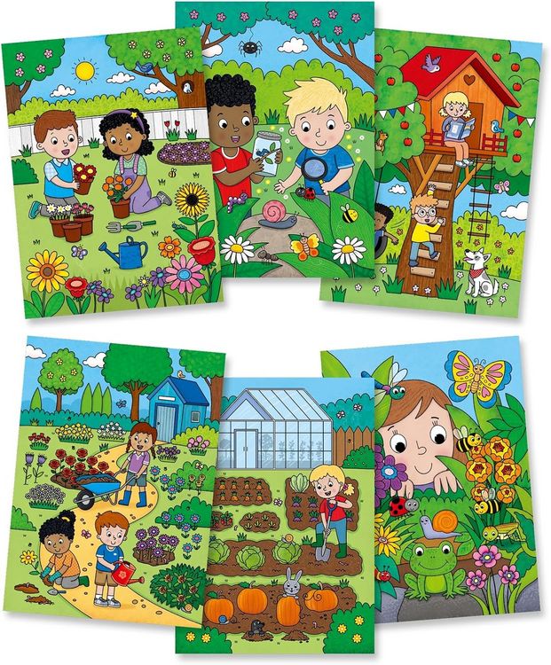 Produktbild: Jumbo 1150400341 - Galt,Water Magic Garden inkl. Wasserstift, Garten-Malbuch