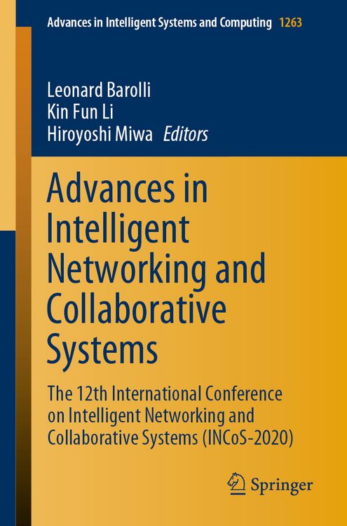 Produktbild: Advances in Intelligent Networking and Collaborative Systems