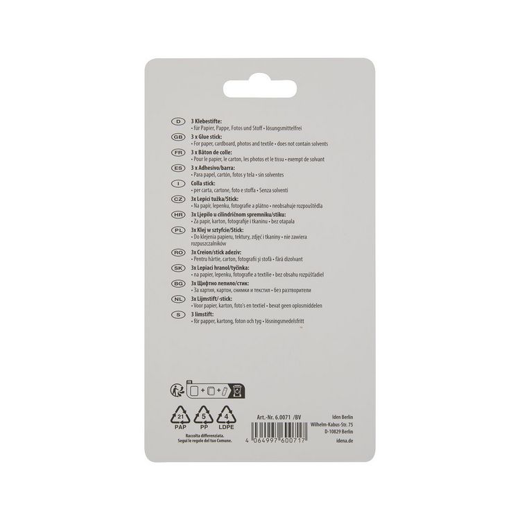 Produktbild: Idena Klebestift 10g 3 St&uuml;ck