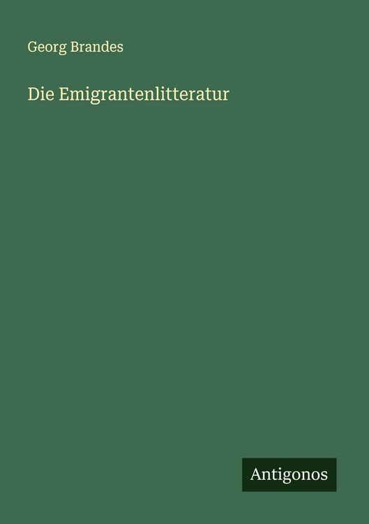 Produktbild: Die Emigrantenlitteratur