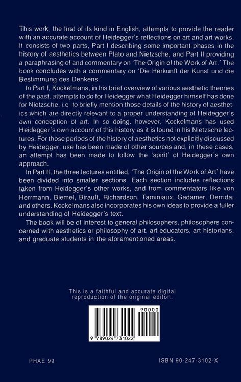 Produktbild: Heidegger on Art and Art Works