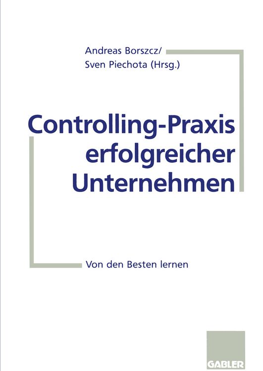 Produktbild: Controlling-Praxis erfolgreicher Unternehmen