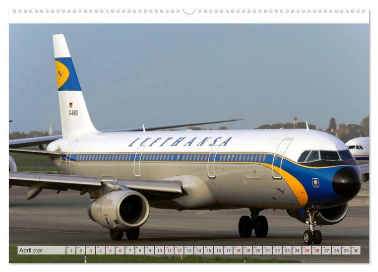 Produktbild: Flugzeuge im Retro-Stil (Wandkalender 2026 DIN A2 quer), CALVENDO Monatskalender