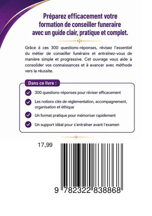 Produktbild: Conseiller fun&eacute;raire - 300 questions r&eacute;ponses