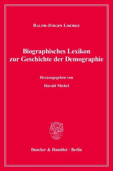 Produktbild: Biographisches Lexikon zur Geschichte der Demographie.