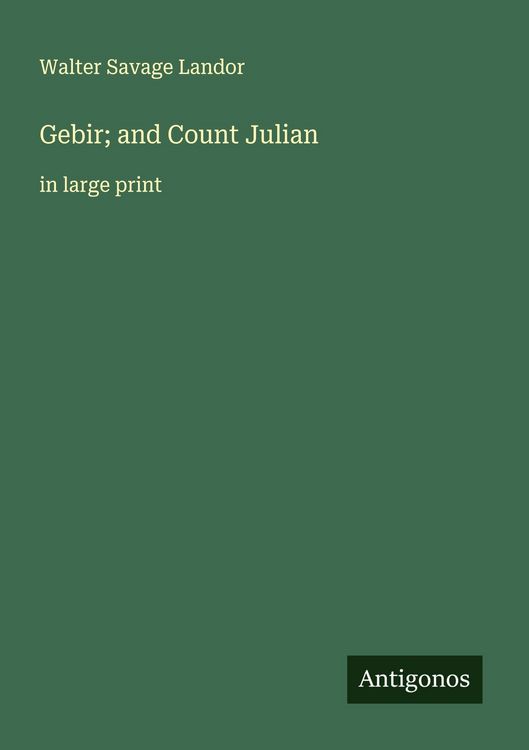 Produktbild: Gebir; and Count Julian