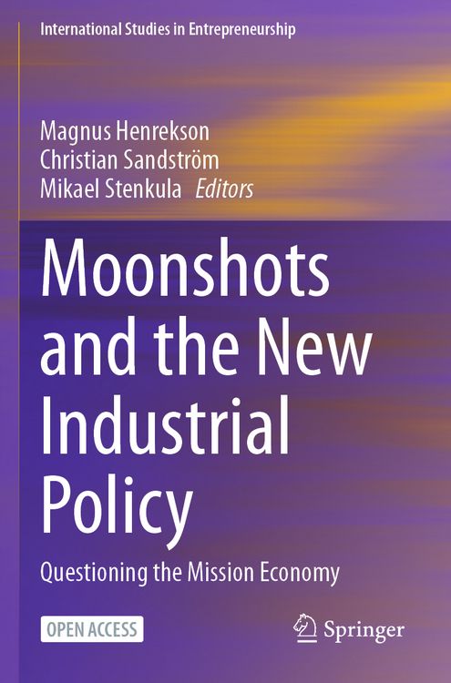 Produktbild: Moonshots and the New Industrial Policy