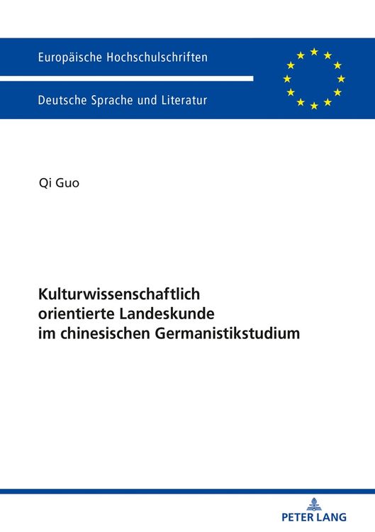 Produktbild: Kulturwissenschaftlich orientierte Landeskunde im chinesischen Germanistikstudium