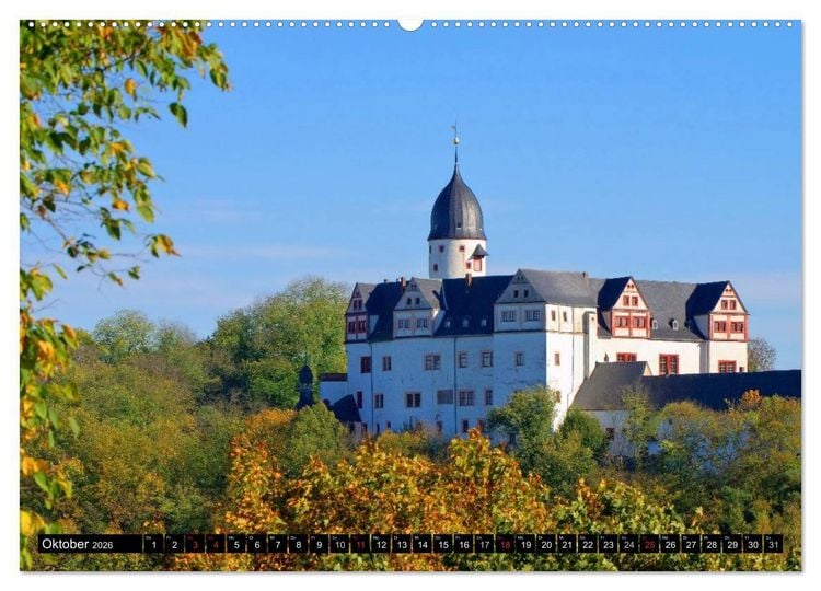 Produktbild: Schl&ouml;sser und Burgen in Sachsen (hochwertiger Premium Wandkalender 2026 DIN A2 quer), Kunstdruck in Hochglanz