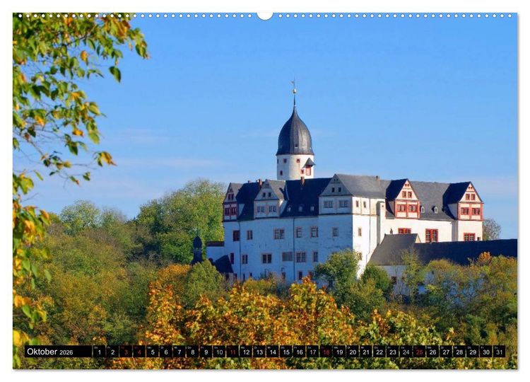 Produktbild: Schl&ouml;sser und Burgen in Sachsen (Wandkalender 2026 DIN A2 quer), CALVENDO Monatskalender