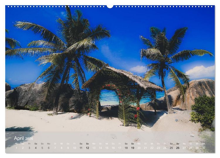 Produktbild: Seychellen - Paradis im indischen Ozean (hochwertiger Premium Wandkalender 2026 DIN A2 quer), Kunstdruck in Hochglanz