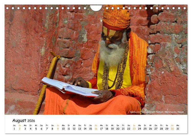 Produktbild: Bezauberndes Asien 2026 (Wandkalender 2026 DIN A4 quer), CALVENDO Monatskalender