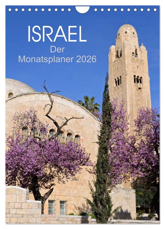 Produktbild: Israel - Der Monatsplaner 2026 (Wandkalender 2026 DIN A4 hoch), CALVENDO Monatskalender