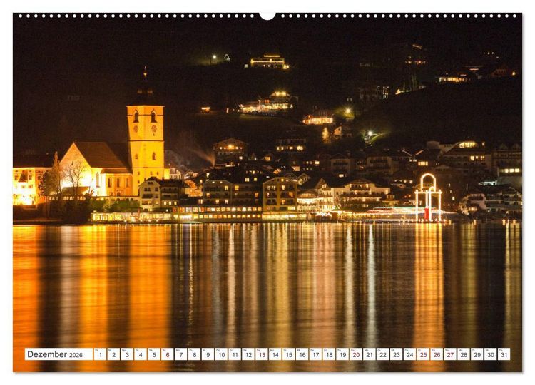 Produktbild: Der sch&ouml;ne Wolfgangsee im Salzkammergut (hochwertiger Premium Wandkalender 2026 DIN A2 quer), Kunstdruck in Hochglanz