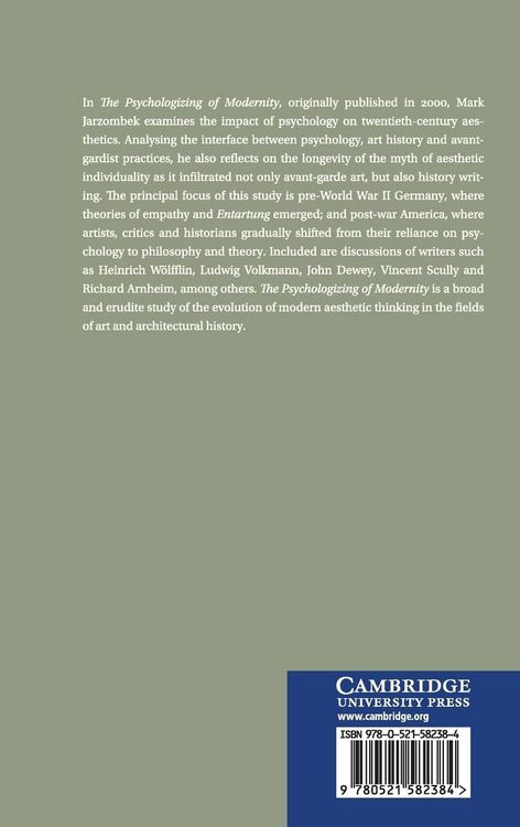 Produktbild: The Psychologizing of Modernity