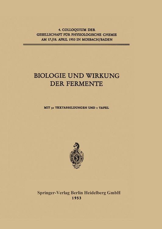 Produktbild: Biologie und Wirkung der Fermente