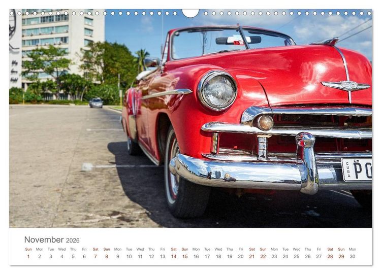 Produktbild: Cuban Cars (Wall Calendar 2026 DIN A3 landscape), CALVENDO 12 Month Wall Calendar