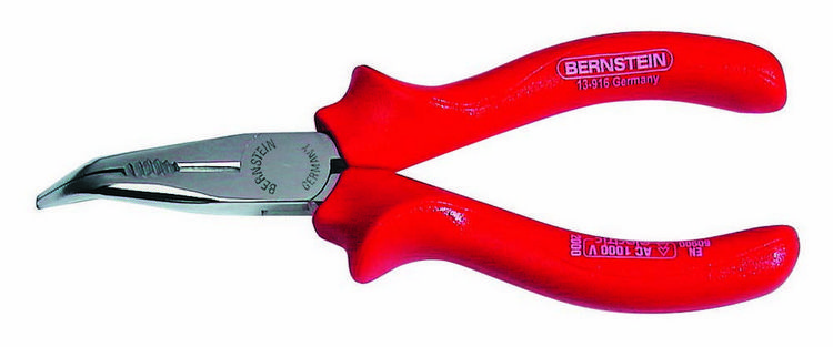 Produktbild: Bernstein Tools for Electronics 13-916 VDE VDE Telefonzange 45&deg; gebogen 16mm