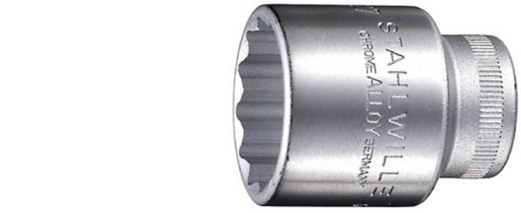Produktbild: Stahlwille 50 17 03010017 Au&szlig;en-Doppelsechskant Steckschl&uuml;sseleinsatz 17 mm 1/2" (12.5 mm)