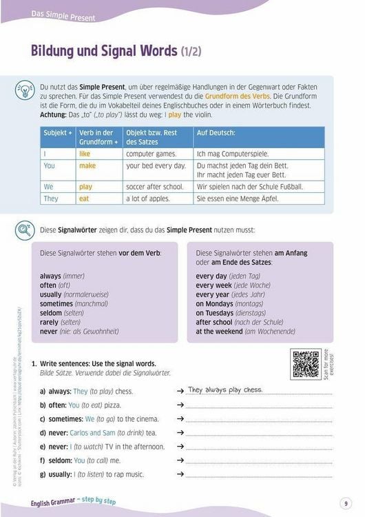 Produktbild: English Grammar &ndash; step by step