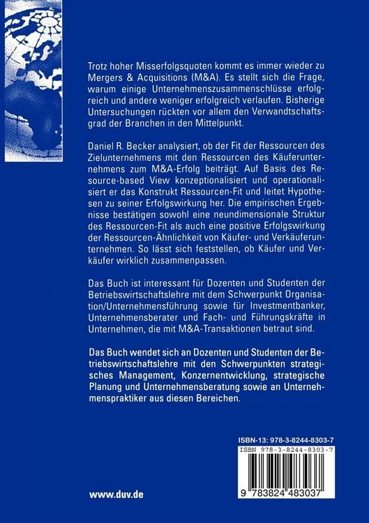 Produktbild: Ressourcen-Fit bei M&A-Transaktionen