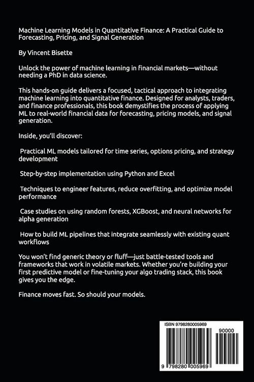Produktbild: Machine Learning Models in Quantitative Finance