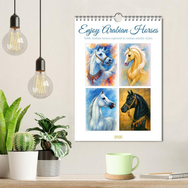 Produktbild: Enjoy Arabian Horses (Wall Calendar 2026 DIN A4 portrait), CALVENDO 12 Month Wall Calendar