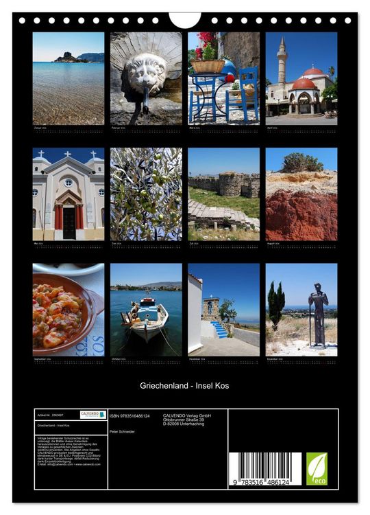 Produktbild: Griechenland - Insel Kos (Wandkalender 2026 DIN A4 hoch), CALVENDO Monatskalender