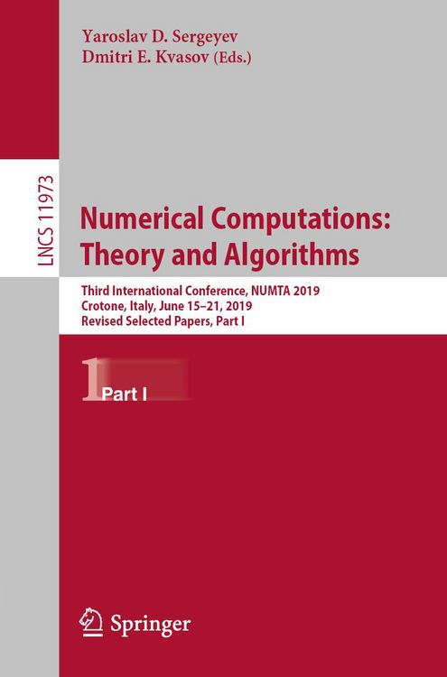 Produktbild: Numerical Computations: Theory and Algorithms